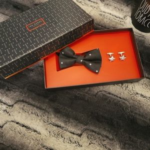 Ted Baker Danish Star Bowtie - Cufflink set